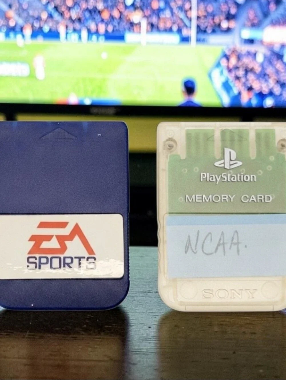 (Lot Of 2) PS1 Limited Edition EA Sports Playstation Memory Card/Model SCPH-1020